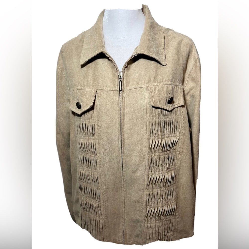 Draper's & Damon's Brown Suede Look Jacket Size M